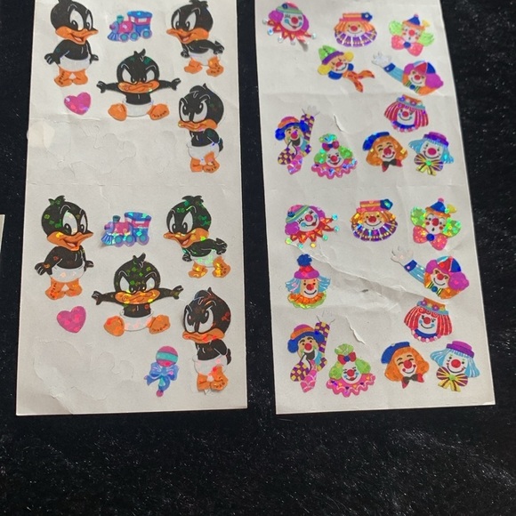 Vintage Sandylion Prismatic Stickers (Transportation, Loony Tunes, Clowns, Xmas) - Picture 3 of 5